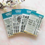 Chinese Clear Stamps Words Bundle