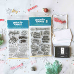 mighty hands christmas kit clear stamps christian