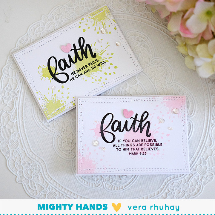 Faith Words Clear Stamps