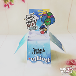 mighty hands photopolymer clear stamps good gift christian popup box card