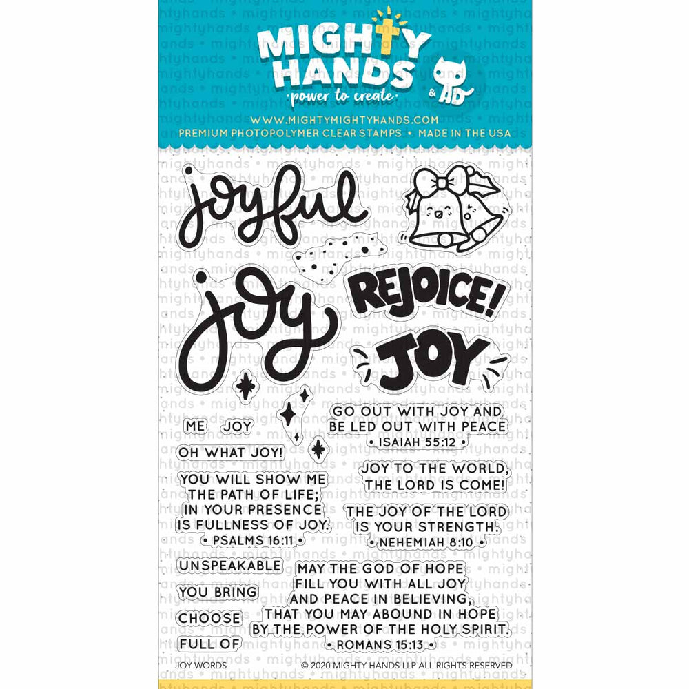 Joy Words Clear Stamps