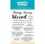 blessed words bible christian photopolymer clear stamp mighty hands christian photopolymer clear stamp birthday blessing jesus god mighty hands card scrapbook journaling