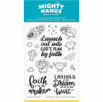 launch out in faith scripture christian photopolymer clear stamp mighty hands card scrapbook bible journaling