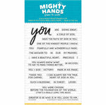 you words scripture encouragement kindness christian photopolymer clear stamp mighty hands card scrapbook bible journaling